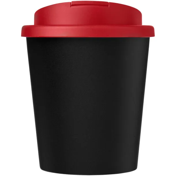 Americano® Espresso Eco 250 ml recycled tumbler with spill-proof lid Solid black Red