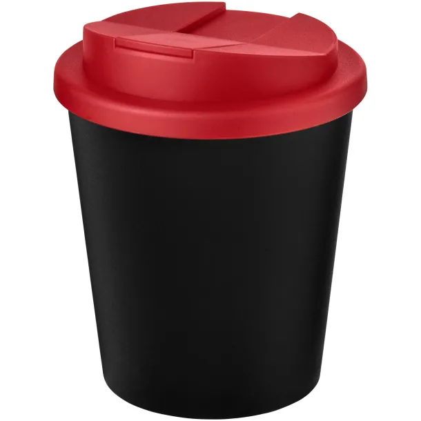 Americano® Espresso Eco 250 ml recycled tumbler with spill-proof lid Solid black Red