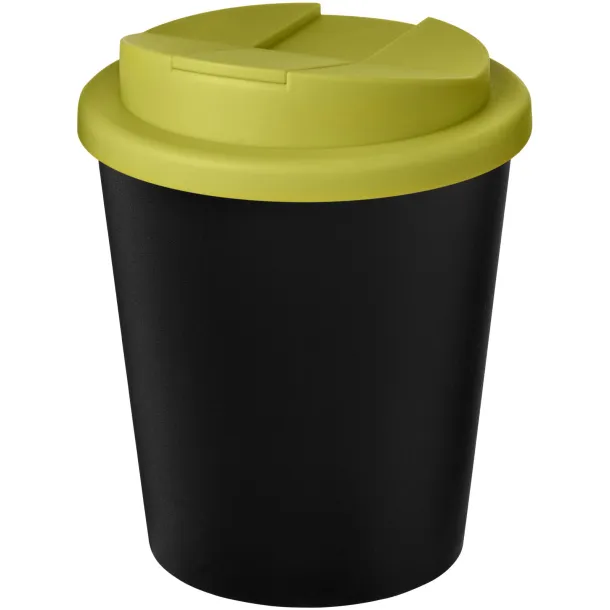 Americano® Espresso Eco 250 ml recycled tumbler with spill-proof lid Solid black Lime