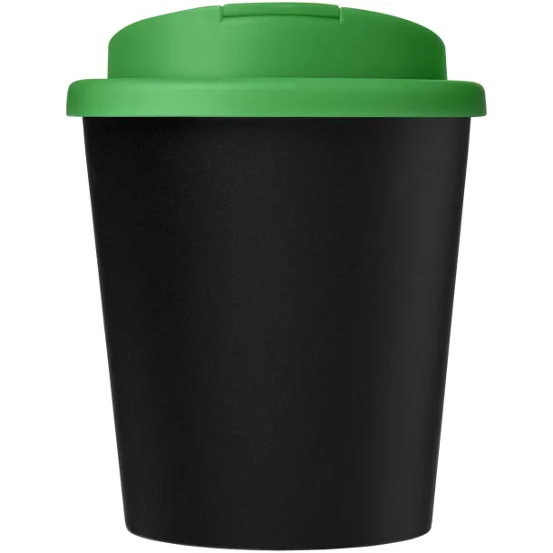 Americano® Espresso Eco 250 ml recycled tumbler with spill-proof lid Solid black Green