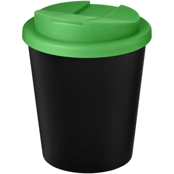 Americano® Espresso Eco 250 ml recycled tumbler with spill-proof lid Solid black Green