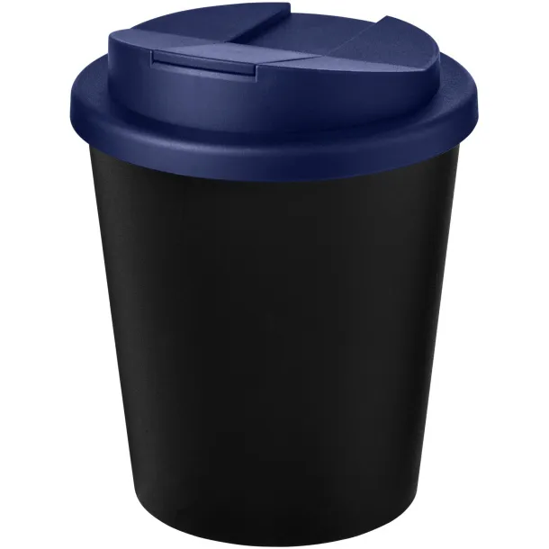 Americano® Espresso Eco 250 ml recycled tumbler with spill-proof lid Solid black Blue