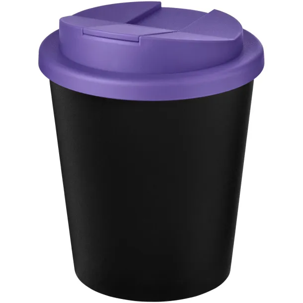 Americano® Espresso Eco 250 ml recycled tumbler with spill-proof lid Solid black Purple