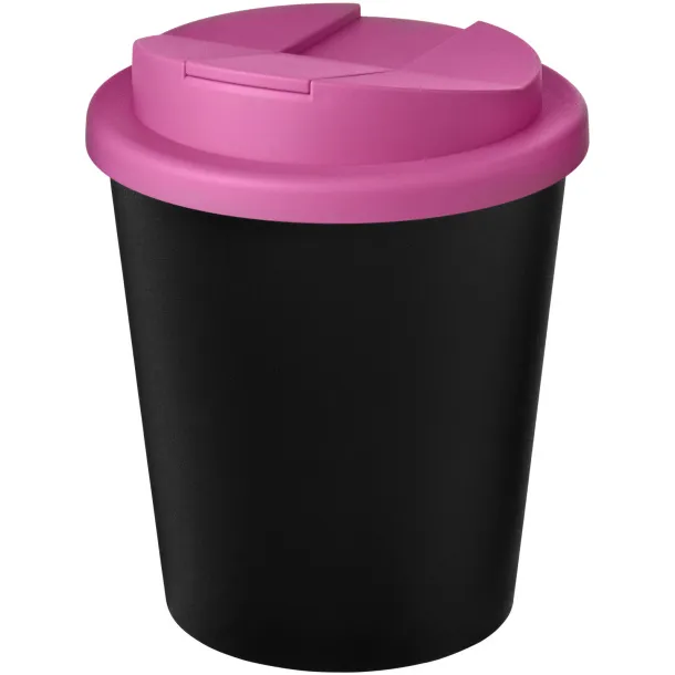 Americano® Espresso Eco 250 ml recycled tumbler with spill-proof lid Solid black Magenta