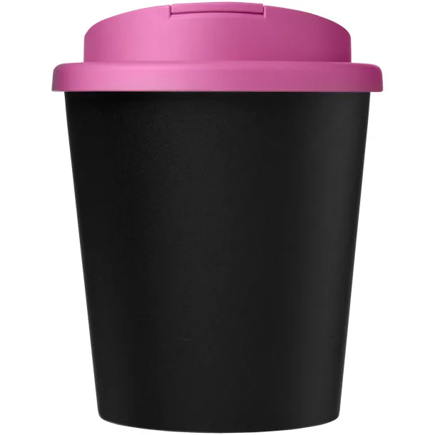 Americano® Espresso Eco 250 ml recycled tumbler with spill-proof lid Solid black Magenta