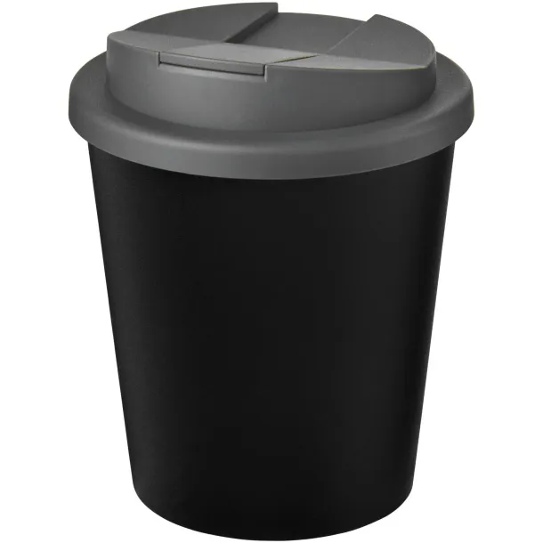 Americano® Espresso Eco 250 ml recycled tumbler with spill-proof lid Solid black Grey