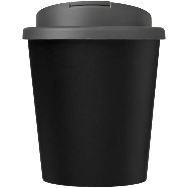 Americano® Espresso Eco 250 ml recycled tumbler with spill-proof lid Solid black Grey