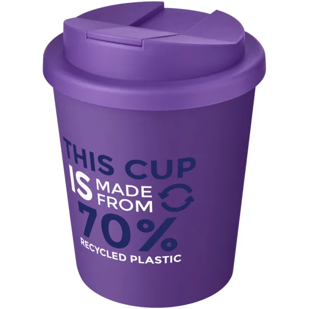 Americano® Espresso Eco 250 ml recycled tumbler with spill-proof lid Purple