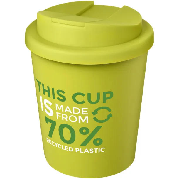 Americano® Espresso Eco 250 ml recycled tumbler with spill-proof lid - Unbranded Lime