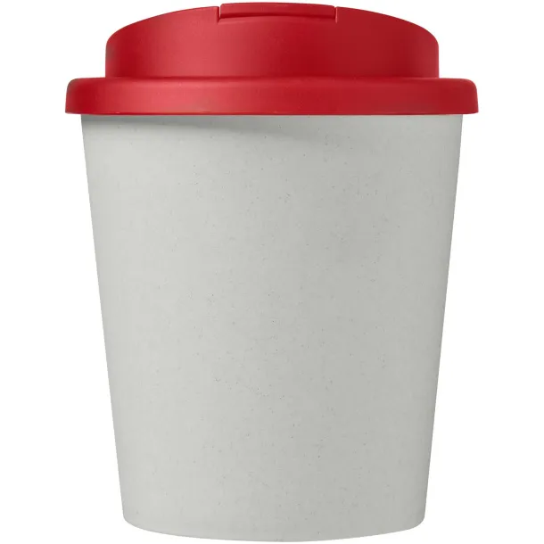 Americano® Espresso Eco 250 ml recycled tumbler with spill-proof lid - Unbranded White Red