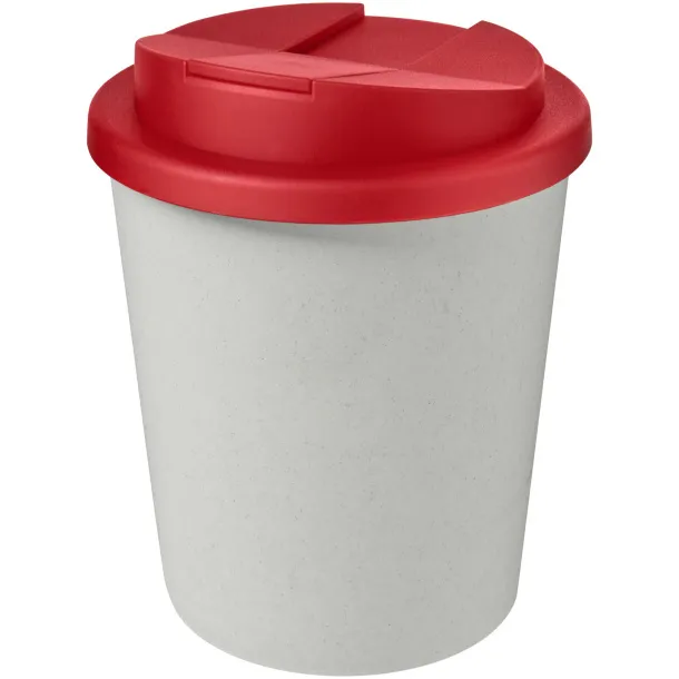 Americano® Espresso Eco 250 ml recycled tumbler with spill-proof lid - Unbranded White Red