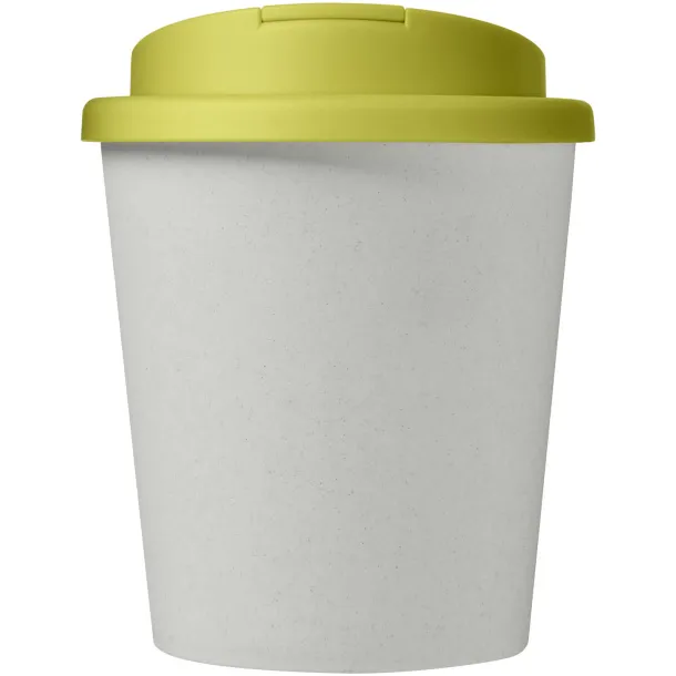 Americano® Espresso Eco 250 ml recycled tumbler with spill-proof lid - Unbranded White Lime