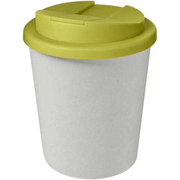 Americano® Espresso Eco 250 ml recycled tumbler with spill-proof lid - Unbranded White Lime