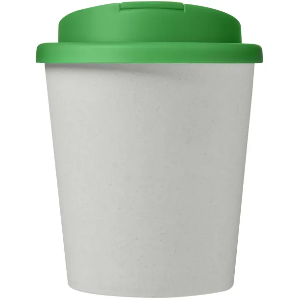 Americano® Espresso Eco 250 ml recycled tumbler with spill-proof lid - Unbranded White Green