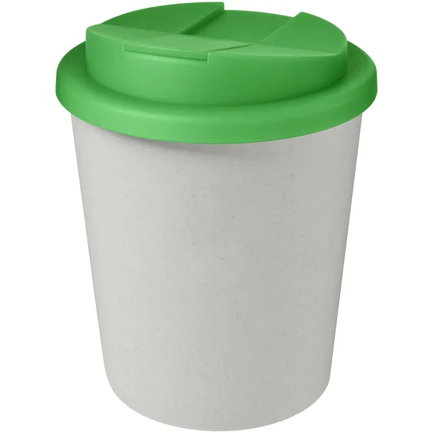 Americano® Espresso Eco 250 ml recycled tumbler with spill-proof lid - Unbranded White Green