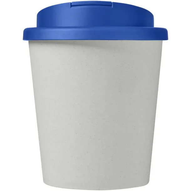 Americano® Espresso Eco 250 ml recycled tumbler with spill-proof lid - Unbranded White Mid blue