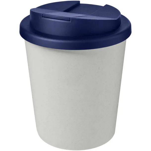 Americano® Espresso Eco 250 ml recycled tumbler with spill-proof lid - Unbranded White Blue