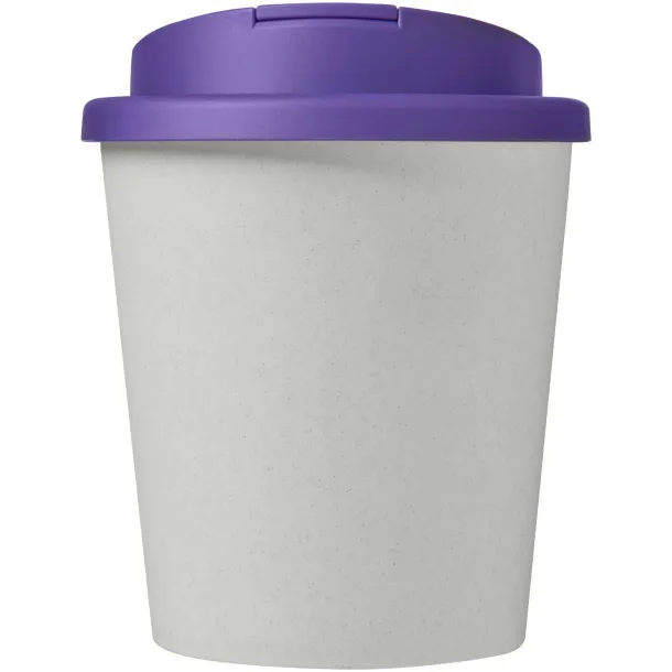 Americano® Espresso Eco 250 ml recycled tumbler with spill-proof lid - Unbranded White Purple