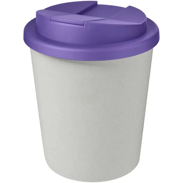 Americano® Espresso Eco 250 ml recycled tumbler with spill-proof lid - Unbranded White Purple