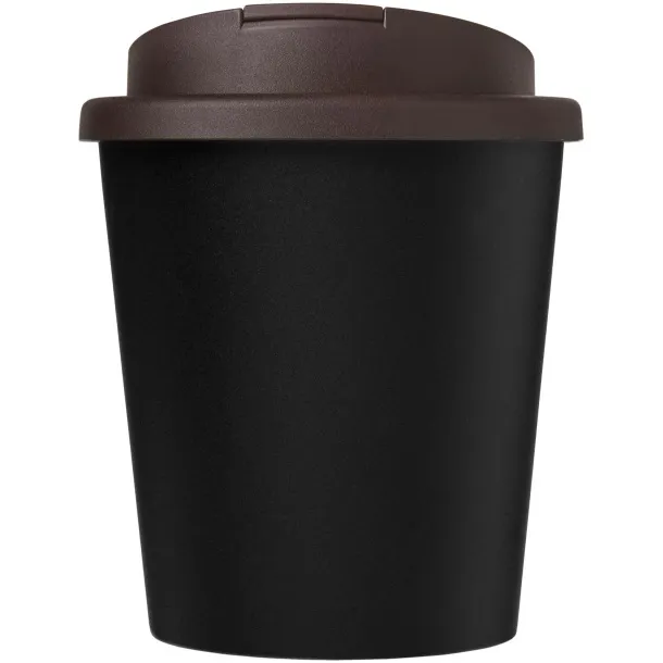 Americano® Espresso Eco 250 ml recycled tumbler with spill-proof lid Solid black Brown