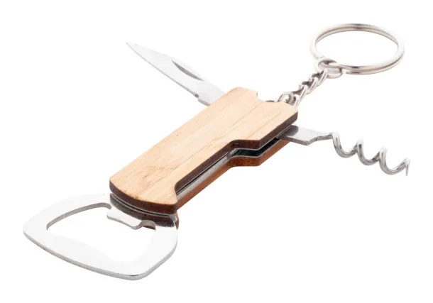 Sukubo Mini bottle opener keyring Natural