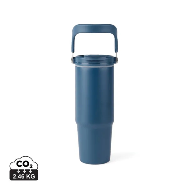 VINGA Eos trek RCS recycled SS vacuum bottle 880 ml - Vinga navy, navy navy, navy