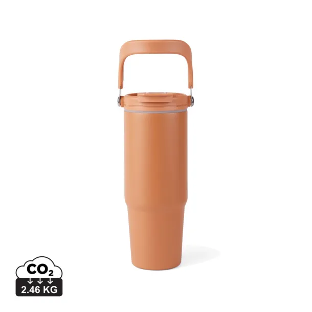 VINGA Eos trek RCS recycled SS vacuum bottle 880 ml - Vinga orange, orange orange, orange