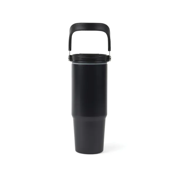 VINGA Eos trek RCS recycled SS vacuum bottle 880 ml - Vinga black, black black, black