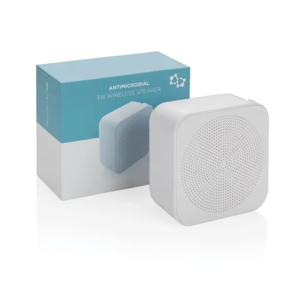  3W antimicrobial wireless speaker - XD Collection White 