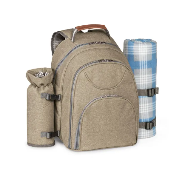 VILLA Thermal picnic backpack Light brown