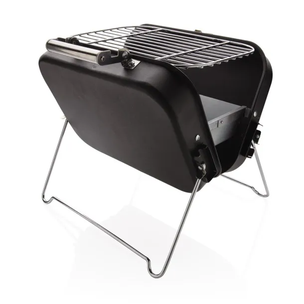  Portable deluxe barbecue in suitcase Black