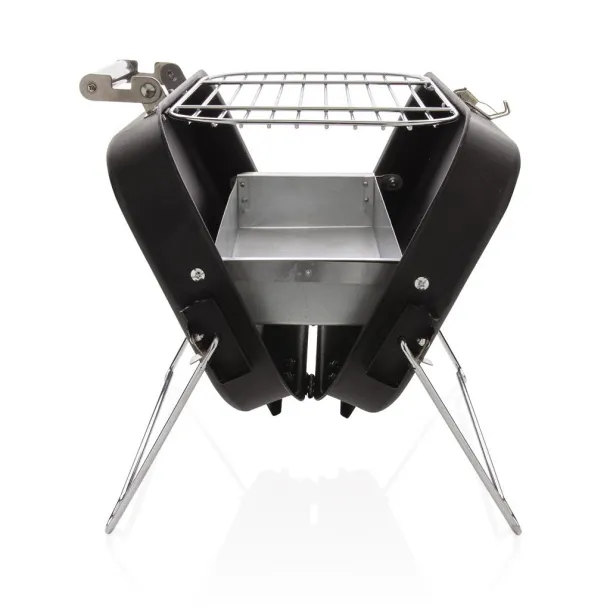  Portable deluxe barbecue in suitcase Black