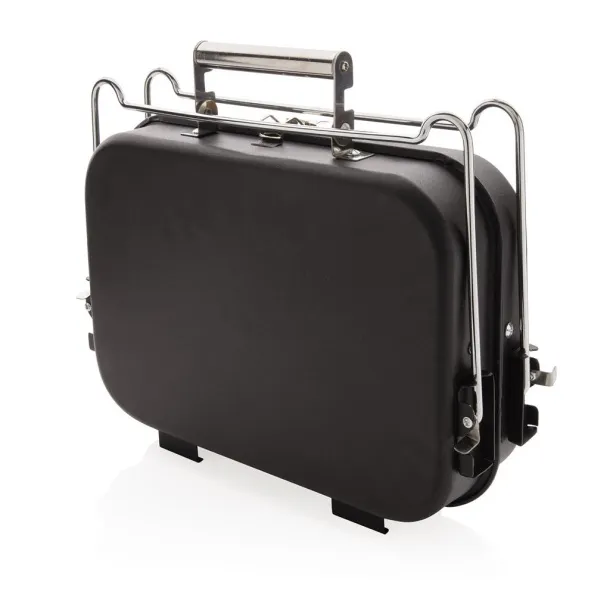 Portable deluxe barbecue in suitcase Black