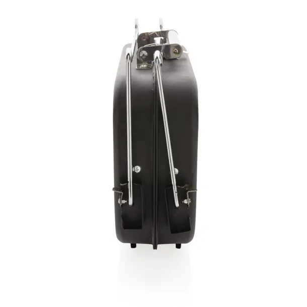  Portable deluxe barbecue in suitcase Black