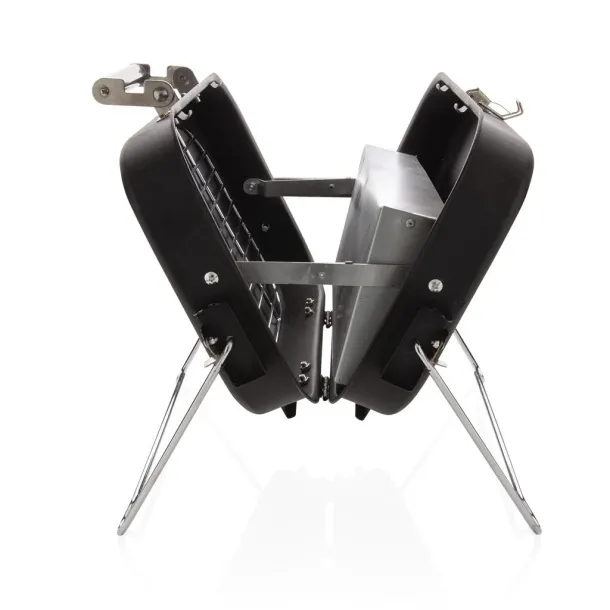  Portable deluxe barbecue in suitcase Black