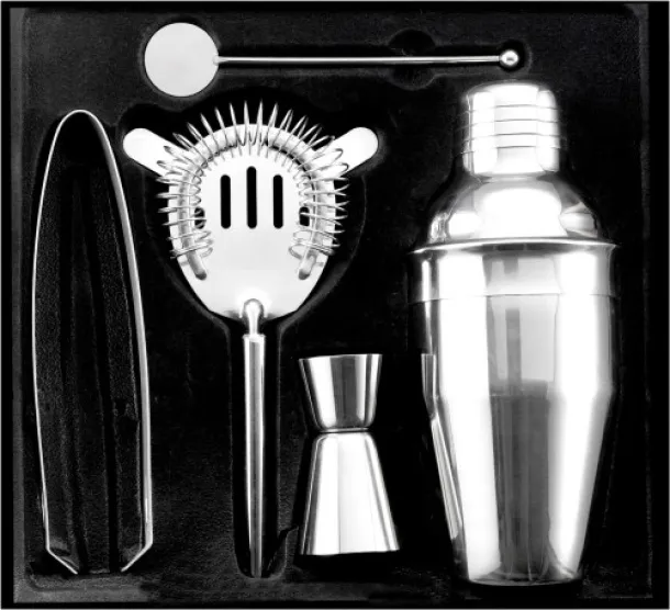  Stainless steel cocktail set Natalina silver