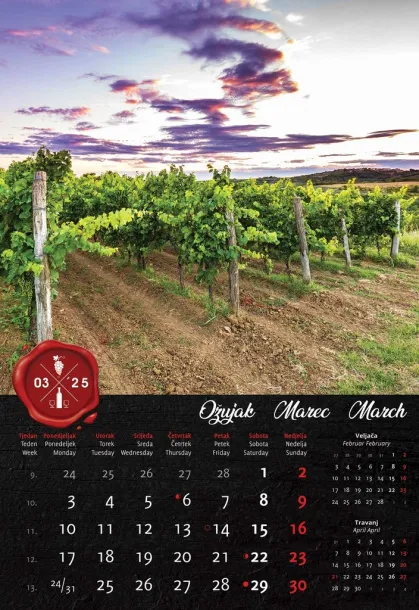  "VINO" color calendar Color