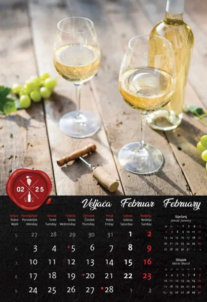  "VINO" color calendar Color