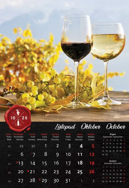  "VINO" color calendar Color