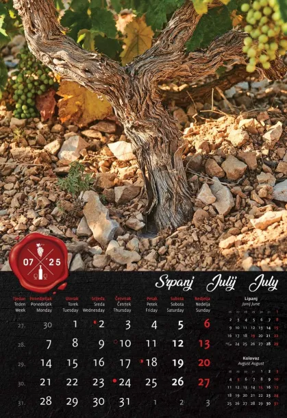  "VINO" color calendar Color