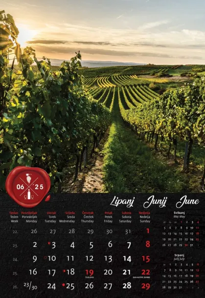  "VINO" color calendar Color