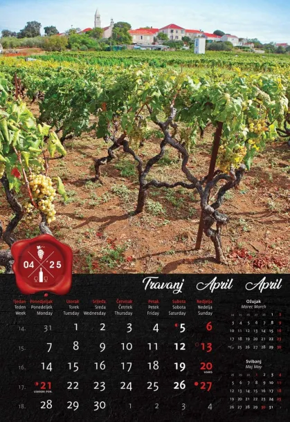  "VINO" color calendar Color