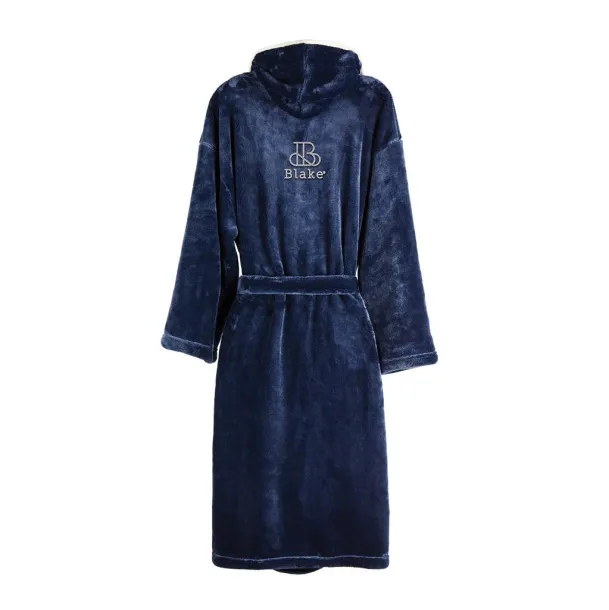  VINGA Louis luxury plush RPET robe - Vinga navy