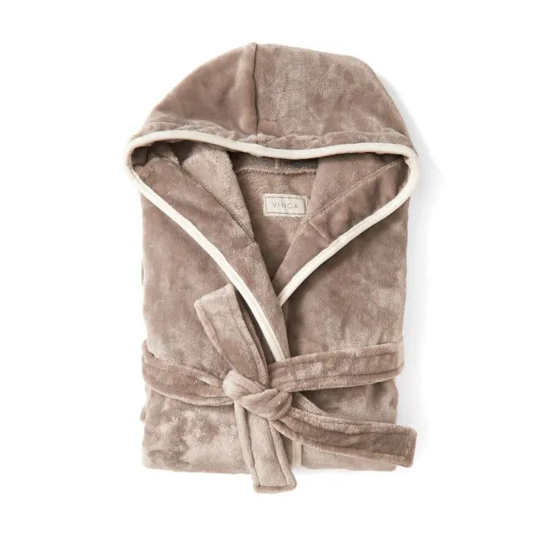  VINGA Louis luxury plush RPET robe - Vinga Grey 