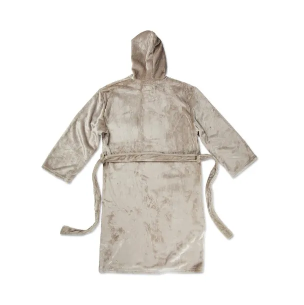  VINGA Louis luxury plush RPET robe - Vinga Grey 