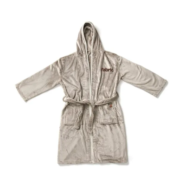  VINGA Louis luxury plush RPET robe - Vinga Grey 