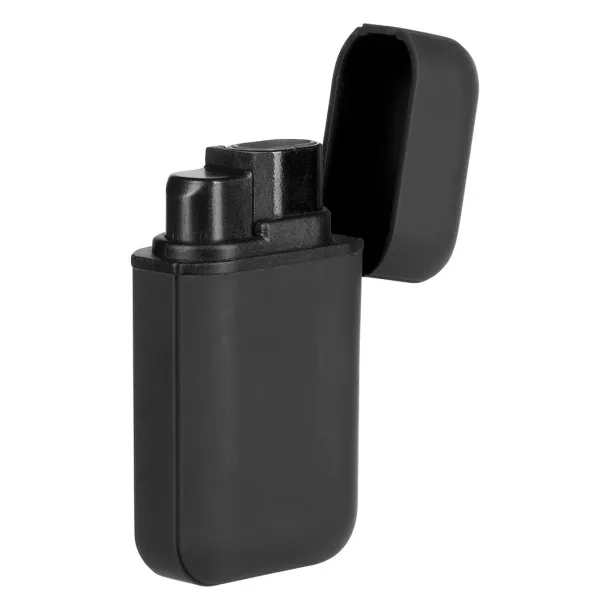 TORCH Plastic electronic lighter with double turbo flame Black