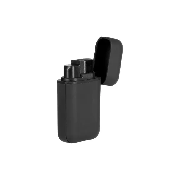 TORCH Plastic electronic lighter with double turbo flame Black