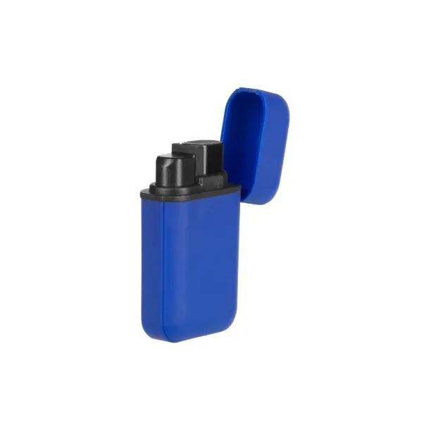 TORCH Plastic electronic lighter with double turbo flame Royal blue