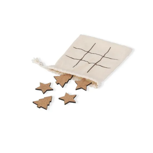  Tic Tac Toe game, Christmas pattern neutral